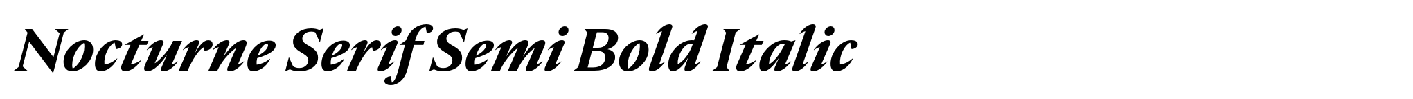 Nocturne Serif Semi Bold Italic image